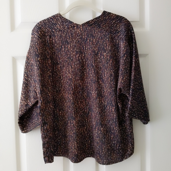 Banana Republic Brown and Black Dolman Sleeve top size S - Picture 3 of 11